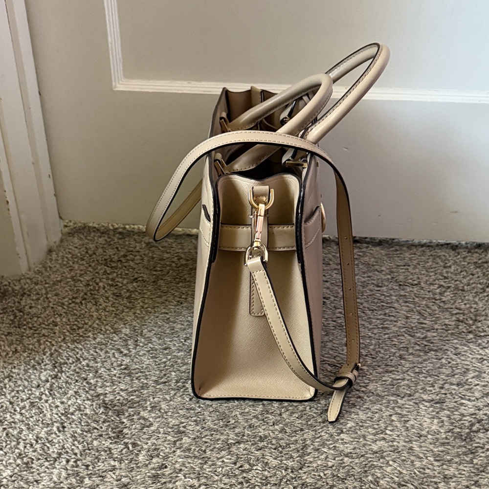 Michael Kors Beige Leather Satchel - Picture 5 of 10